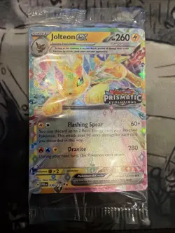 Pokemon Prismatic Evolutions Jolteon ex 030/131 Surprise Box Stamped Sealed - Image 1
