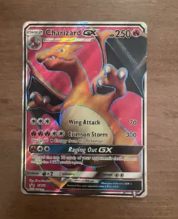 Pokemon TCG Charizard GX SM60 SM Black Star Promos Full Art Holo Stage 2 250 HP - Image 1