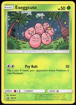 Exeggcute - SM119 Sun & Moon Promo - Holo Pokemon NM/M (Promo) - Image 1