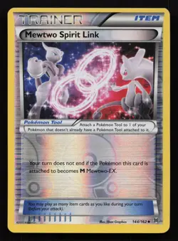 Mewtwo Spirit Link 144/162 Reverse Holo Uncommon BREAKthrough Pokemon NM - Image 1
