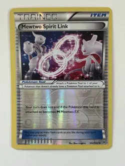 Pokemon TCG Mewtwo Spirit Link 144/162 Breakthrough Reverse Holo Uncommon - Image 1