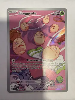 Pokemon Exeggcute Illustration Rare Scarlet & Violet Surging Sparks 192/191 - Image 1