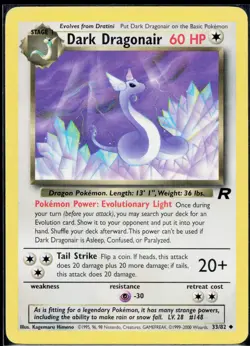 Pokemon TCG Dark Dragonair 33/82 Team Rocket - Image 1