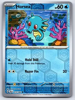 HORSEA 010/064 REVERSE HOLO SHROUDED FABLE POKEMON NEAR MINT - Image 1
