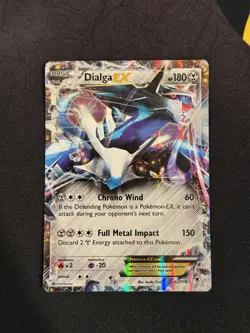 Pokemon Trading Card Game Dialga EX 62/119 Rare Holo EX XY Heavily Played - Image 1