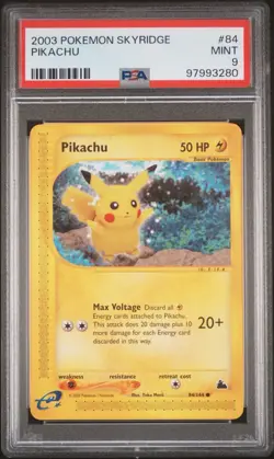 2003 POKEMON SKYRIDGE #84 PIKACHU PSA 9 Yuka Morii - Image 1
