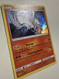 Pokemon TCG - Reshiram 14/73 - Holo Rare - Shining Legends - LP/MINT - Image 3