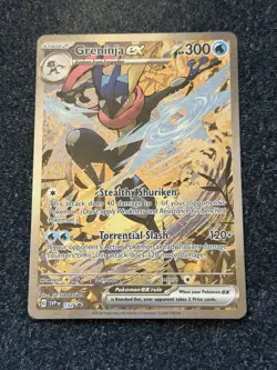 Pokemon SV Greninja ex 132 Scarlet & Violet Black Star Promo Holo Near Mint - Image 1