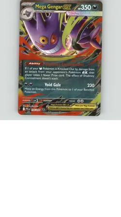 Mega Gengar ex 056/094 Double Rare Phantasmal Flames Pokemon Holo Near Mint - Image 1