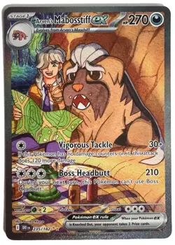 Pokemon Arven's Mabosstiff ex Destined Rivals 235/182 - Image 1