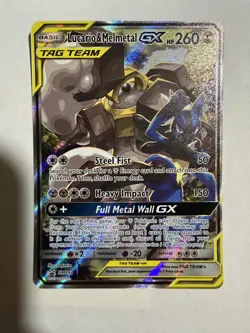 Lucario & Melmetal GX SM192 Sun and Moon Tag Team Pokemon Black Star Promo NM - Image 2