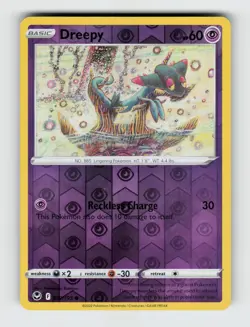 Dreepy 087/195 Reverse Holo Common Silver Tempest Pokemon 2022 Near Mint - Image 1