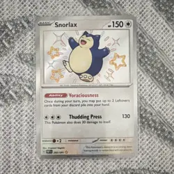 Snorlax 202/091 SV Paldean Fates Shiny Rare Holo English near mint - Image 1