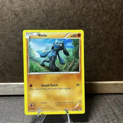 Pokemon TCG Riolu XY Fates Collide 46/124 Regular Common Card - Image 1