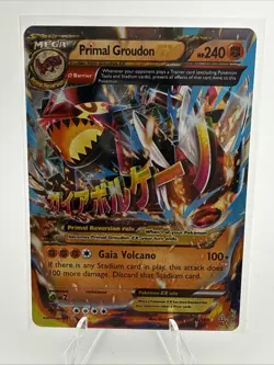 Primal Groudon EX (Omega) 86/160 XY - Primal Clash Ultra Rare Pokemon Card - Image 1