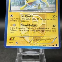 Jolteon 34/116 Uncommon BW Plasma Freeze Pokemon Card - Image 2
