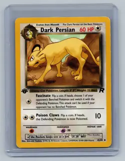 Team Rocket #42/82 Dark Persian 1st Edition - Image 1