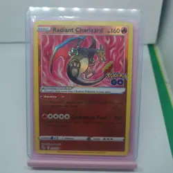 Pokemon TCG Radiant Charizard 011/078 – Pokemon GO – Radiant Rare Holo Near Mint - Image 1