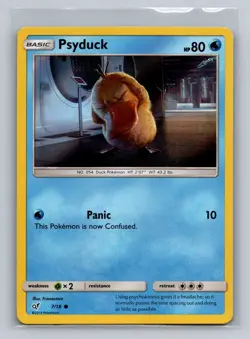 PSYDUCK 7 C DETECTIVE PIKACHU POKEMON HOLO LP - Image 1