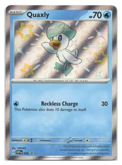 Quaxly [SVP - 082] Holofoil Pokemon NM - Image 1