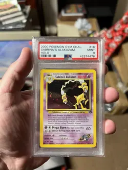 2000 POKEMON GYM CHALLENGE HOLO #16 SABRINA'S ALAKAZAM PSA 9 - Image 1