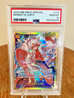 2023 ONE PIECE OP05-AWAKENING OF THE NEW ERA #119 MONKEY D. LUFFY PSA 10 - Image 1