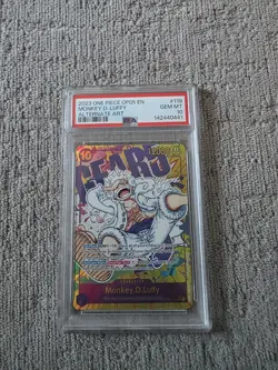 OP05-119 MONKEY D. LUFFY 2023 ONE PIECE AWAKENING OF THE NEW ERA ALT ART PSA 10 - Image 1