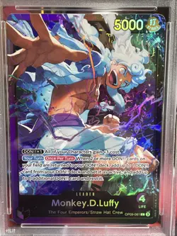 2025 One Piece TCG Monkey.D.Luffy ST26 OP09-061 Leader FOIL PSA 9 - Image 2