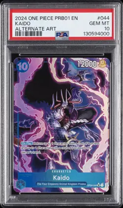 2024 ONE PIECE PRB01-PREMIUM BOOSTER -ONE PIECE CARD THE BEST- #044 KAIDO PSA 10 - Image 1