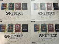 One Piece Card Game Set Sail Event Sticker Sheet PROMO Set of 4 Luffy Nami Zoro - Image 1