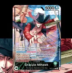 One Piece CCG Dracule Mihawk Leader PSA Promo-OP14-020 Factory Sealed-Presale - Image 1