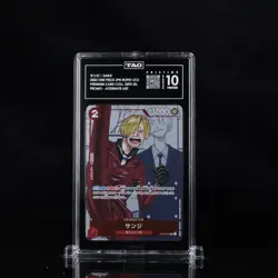 Bandai One Piece Card Game Sanji OP01-013 Alt Art Foil Promo TAG Pristine 10 JP - Image 1