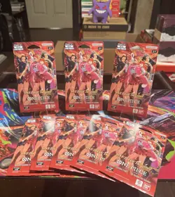 One Piece TCG Heroines EB-03 Lot Of 8 Sleeved Booster Pack English Sealed! - Image 1