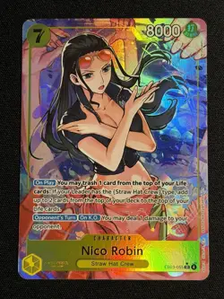 One Piece Heroines Edition EB03-055 Nico Robin (055) Alt Art Super Rare English - Image 1