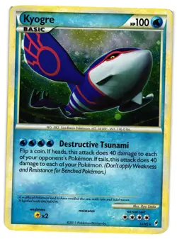 Pokemon TCG Call of Legends Set Kyogre Holo Rare 12/95 MP/HP - Image 1