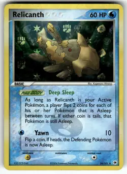Relicanth 24/101 Rare Hidden Legends Pokemon Reverse Holo Lightly Played - Image 1