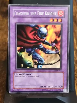 Charubin The Fire Knight - Rare Foil - Yugioh Fire Fusion - Vintage - Image 1
