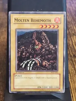 Molten Behemoth - 1st Edition - Yugioh Fire Monster - Vintage - Image 1