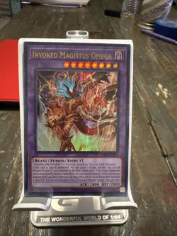 Yugioh! - Invoked Magistus Omega BPRO-EN100 Burst Protocol Ultra Rare 1st Ed. NM - Image 1