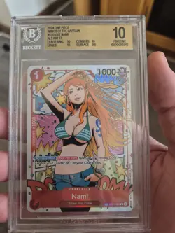 Nami Treasure Rare ST01-007 OP-06 One Piece Wings of the Captain BGS 10 - Image 1
