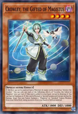Yugioh Crowley, the Gifted Magistus BLMM-EN0 1st Edition Secret Rare NM Presale - Image 1