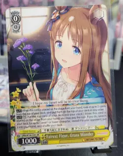 Weiss Schwarz Uma Musume ENGLISH UMA/W106-E001 RR Fairest Fleur Grass Wonder - Image 1
