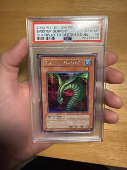 Yu-Gi-Oh! 2003 Sinister Serpent SDD-002 Stairway To Destiny PSA 10 GEM MINT - Image 2