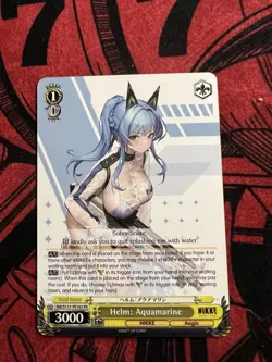 Weiss Schwarz Nikke Helm: Aquamarine Anime Expo Promo PE103 PR - Image 1