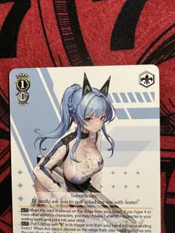 Weiss Schwarz Nikke Helm: Aquamarine Anime Expo Promo PE103 PR - Image 2