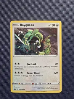 Rayquaza SWSH029 Black Star Promo Cosmos Holo Pokemon Card - Image 1
