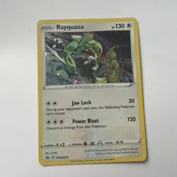 Pokemon TCG Rayquaza SWSH029 Black Star Promo Holo Card Near Mint Condition - Image 1