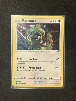 Pokemon Rayquaza Holo Black Star Promo TCG Card SWSH029 - Image 1