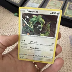 Pokemon Rayquaza Holo Black Star Promo TCG Card SWSH029 Near Mint! - Image 1