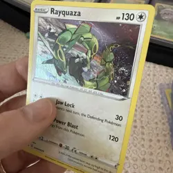 Pokemon Rayquaza Holo Black Star Promo TCG Card SWSH029 Near Mint! - Image 2